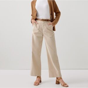 Pact modern corduroy wide leg pant in sandstone